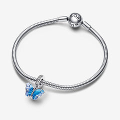 Blue Murano Glass Butterfly Pendant Charm | Pandora