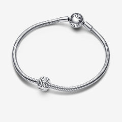 Clip - Studded - Silver - Pandora Charms