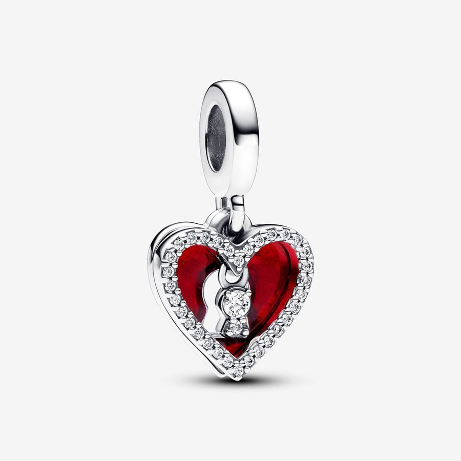 Coeur - Rouge & Serrure - Charms - Pandora