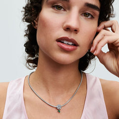 Sparkling Rose in Bloom Charm | Pandora