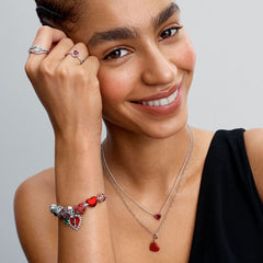 Opalescent Red Heart Pendant Charm | Pandora