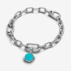 Engravable Locket - Turquoise - Silver - Charms - Pandora