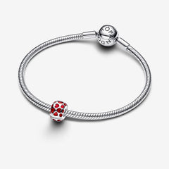 Clip - Red Hearts - Silver - Pandora Charms