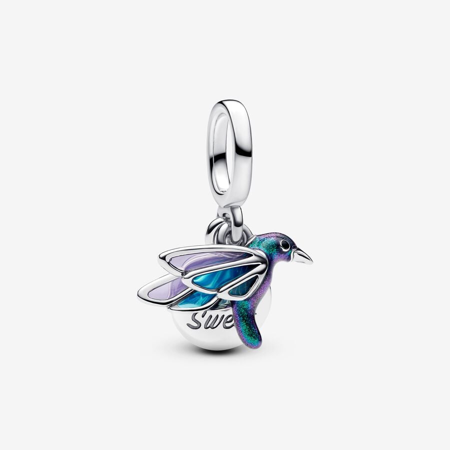 Double Hummingbird Pendant Charm | Pandora