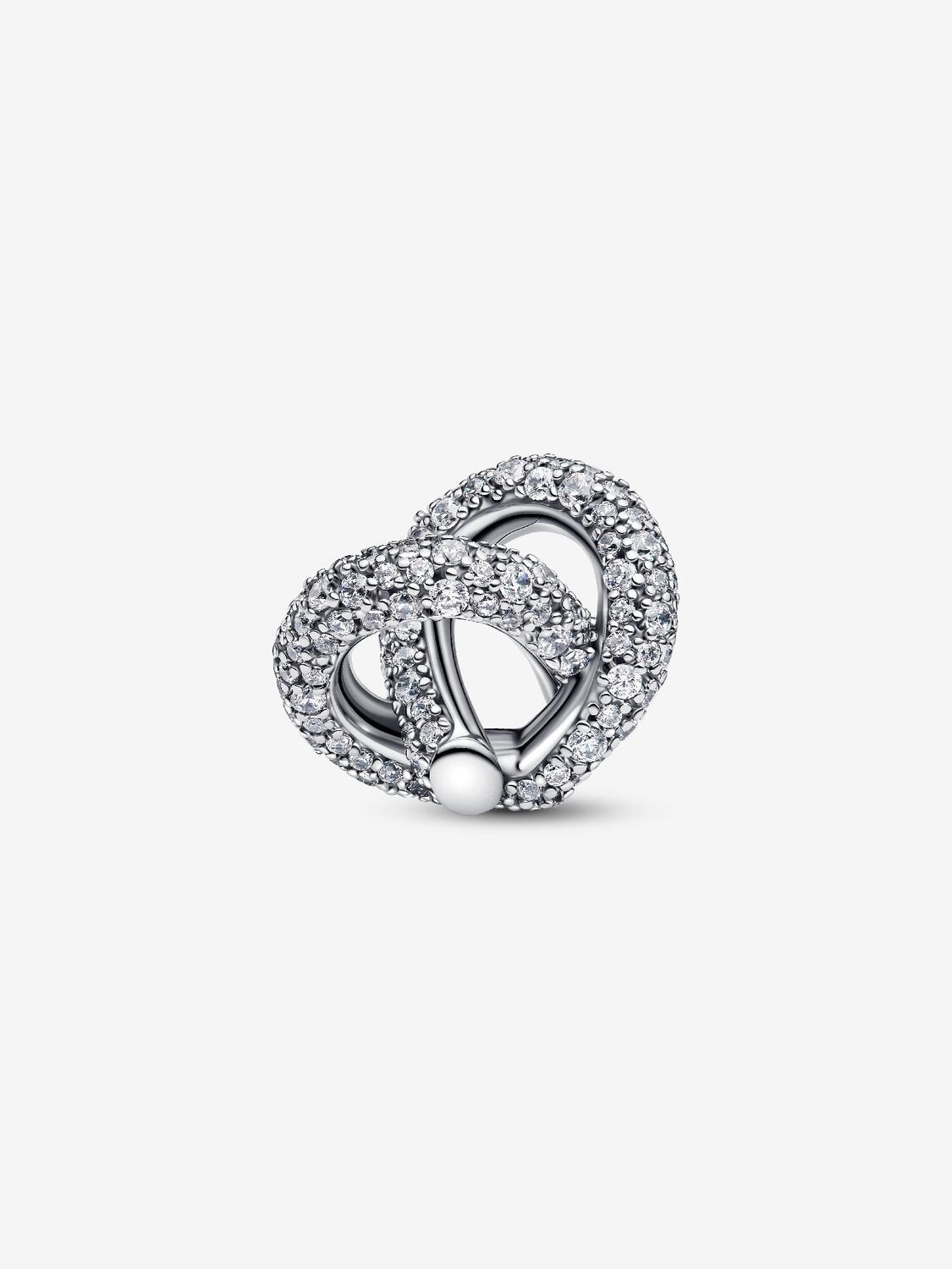 Pavé Infinity Knot Heart Charm | Pandora