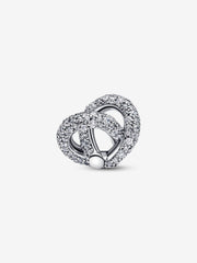 Pavé Infinity Knot Heart Charm | Pandora