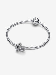 Pavé Infinity Knot Heart Charm | Pandora