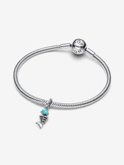 Turquoise Fishbone Pendant Charm | Pandora