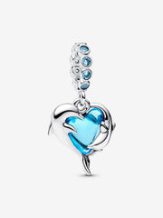 Blue Murano Glass Dolphin Pendant Charm | Pandora
