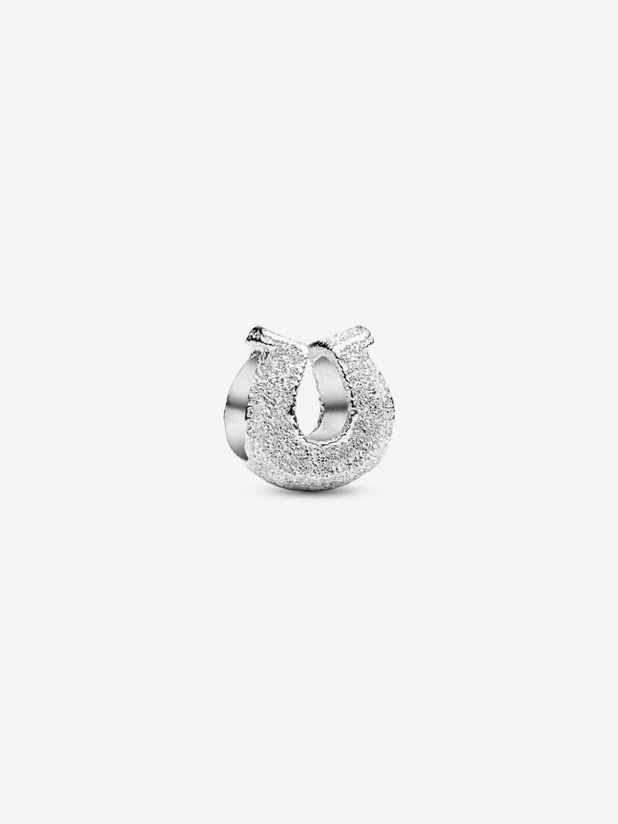 Mini Textured Horseshoe Charm | Pandora