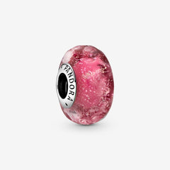 Rippled Murano Glass - Pink - Charms - Pandora
