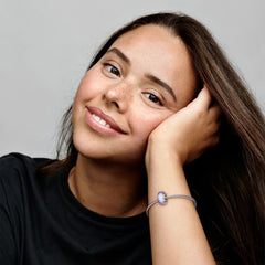 Rippled Murano Glass - Lavender - Charms - Pandora