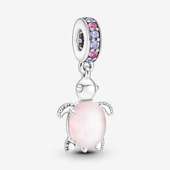 Pink Sea Turtle Pendant Charm in Murano Glass | Pandora