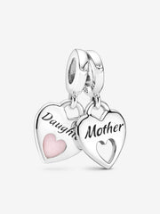 Double Separable Heart Pendant Charm | Pandora