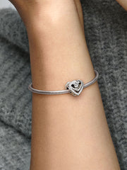 Sparkling Intertwined Hearts - Silver - Charms - Pandora