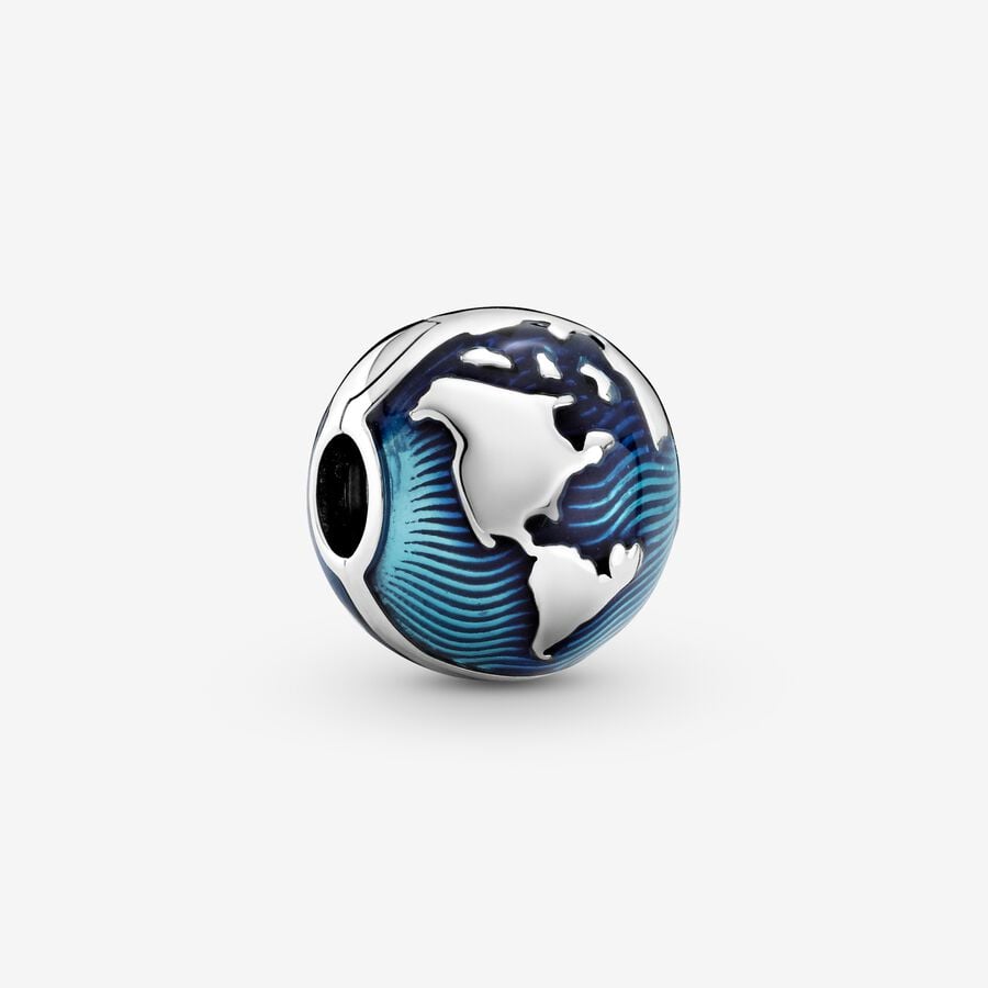 Blue Globe Clip Charm | Pandora